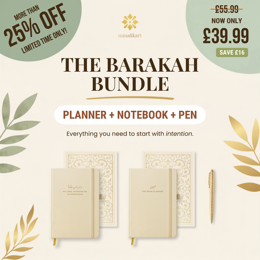 The Barakah Bundle — Deen Planner, Notebook & Pen