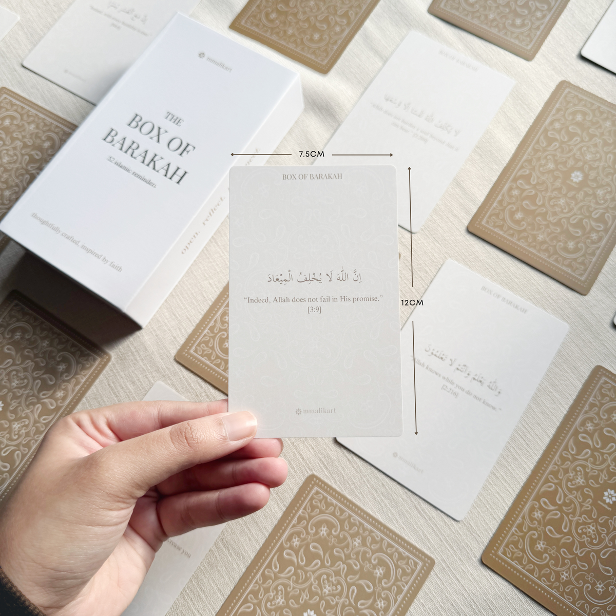 Box of Barakah – Islamic Reminder Card Gift Box, 52 Weekly Cards