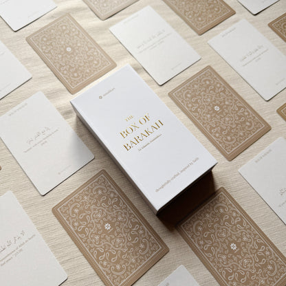 Box of Barakah – Islamic Reminder Card Gift Box, 52 Weekly Cards