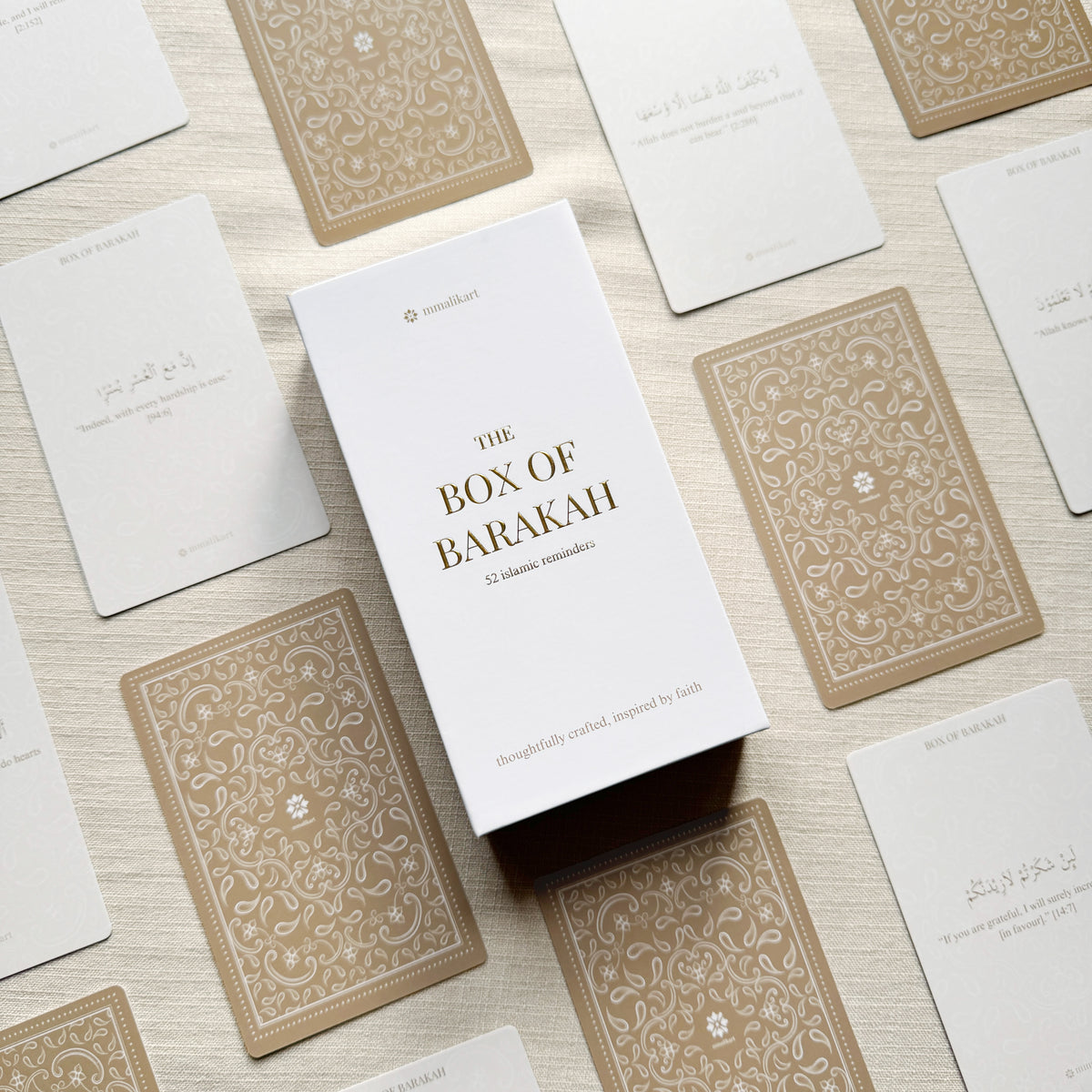 Box of Barakah – Islamic Reminder Card Gift Box, 52 Weekly Cards