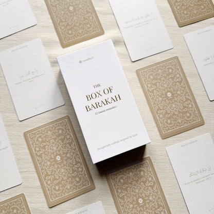 Box of Barakah – Islamic Reminder Card Gift Box, 52 Weekly Cards